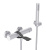 Смеситель для ванны Webert One-B NB850101741 белый/нержавеющая сталь