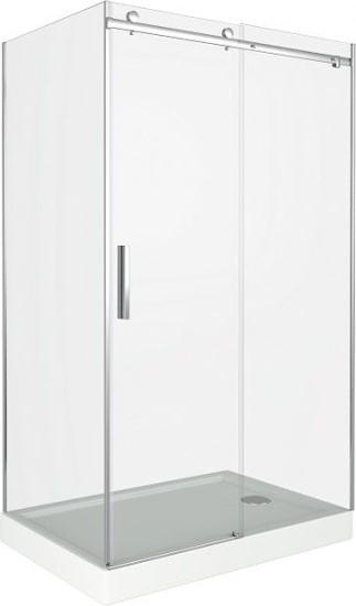 Душевой уголок Good Door Galaxy WTW+SP-C-В 120х100, профиль черный