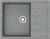 Мойка кухонная ZETT lab. T151Q008 темно-серая