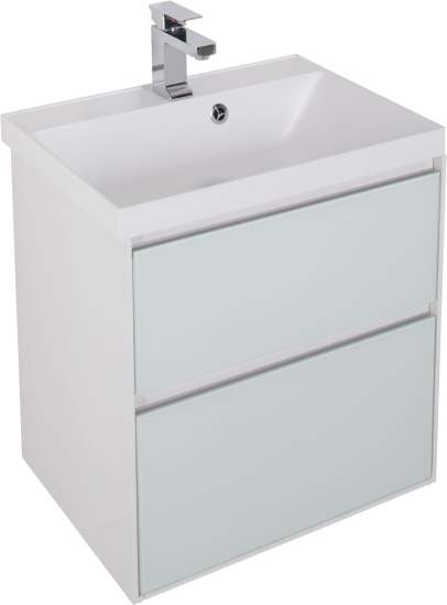 Тумба с раковиной Aquanet Гласс 60