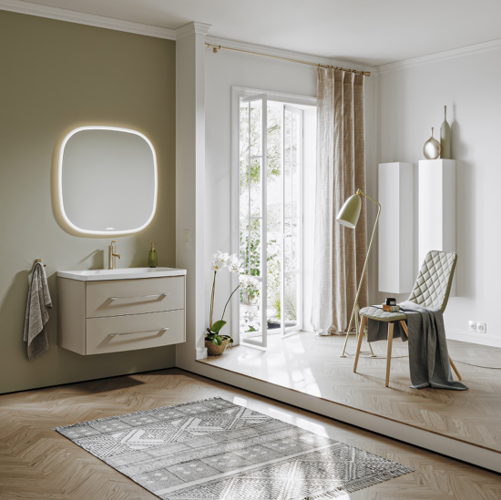 Тумба с раковиной Aqwella 5 stars Neringa 80 морская дюна