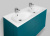 Тумба с раковиной Am.Pm Spirit V2.0 120 кобальтовый глянец Тумба с раковиной Am.Pm Spirit V2.0 120 кобальтовый глянец