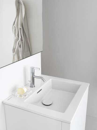Тумба с раковиной Laufen Kartell by Laufen 8.6033.3.640.104.1 белая матовая