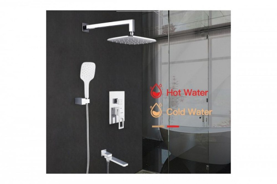 Душевая система Gappo Futura G7117-8 хром/белая