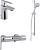 Душевой комплект Jacob Delafon Aleo E72312-CP + E72319-CP + E32907-CP