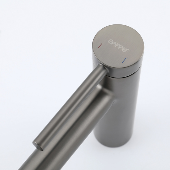 Смеситель для раковины Gappo G1006-9, оружейная сталь
