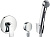 Гигиенический душ Hansgrohe 32128000 со смесителем Metris 31686000