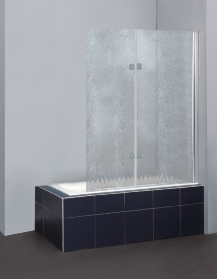 Душевая шторка на ванну BelBagno Sela-V-21-120/140-Ch-Cr-L