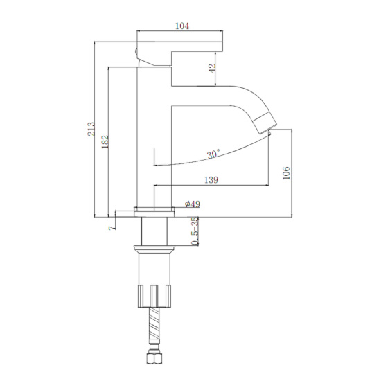 Смеситель для раковины Splenka S221.10.06