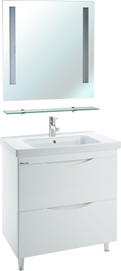 Тумба с раковиной Bellezza Санриса 100 напольная, белая