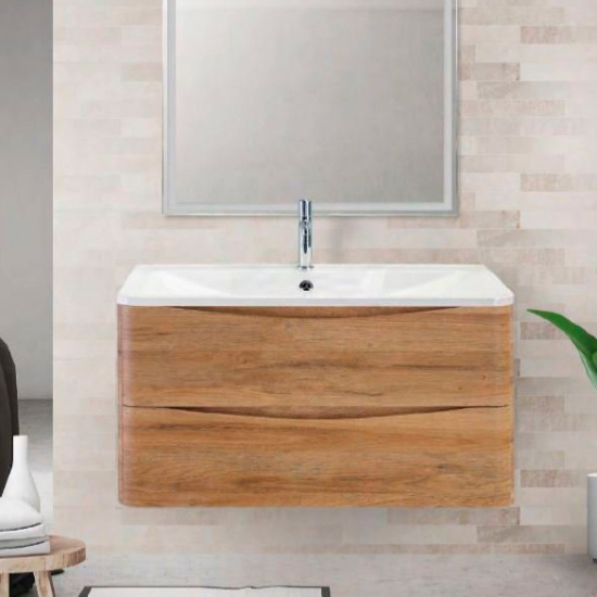 Мебель для ванной BelBagno Acqua 100 подвесная, rovere rustico