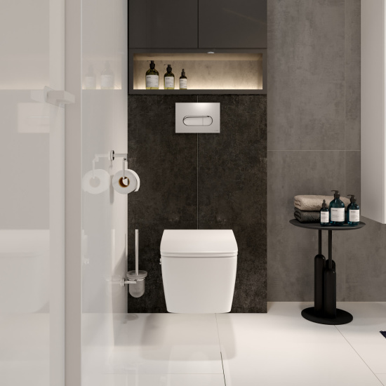 Унитаз подвесной VitrA Metropole Rim-ex 7672B003-0075 безободковый