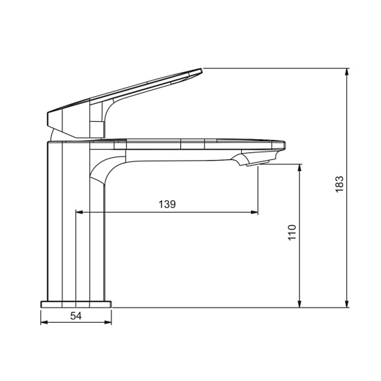 Смеситель для раковины Gappo G1028-6, черный