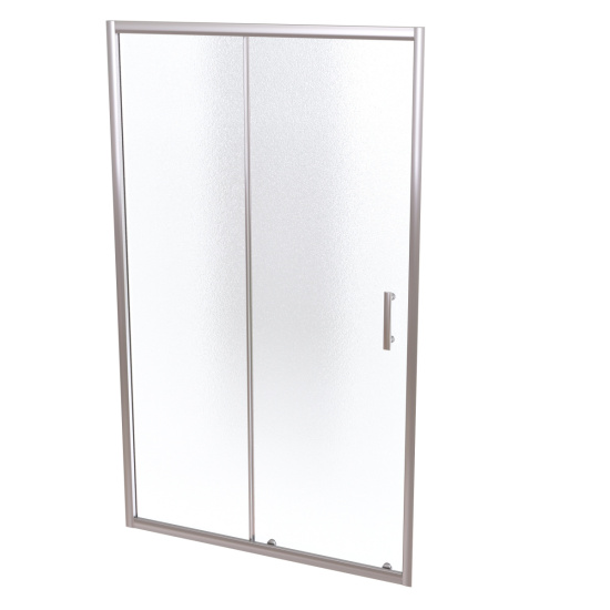 Душевая дверь в нишу Taliente TA-120MP, профиль глянцевый хром, стекло матовое