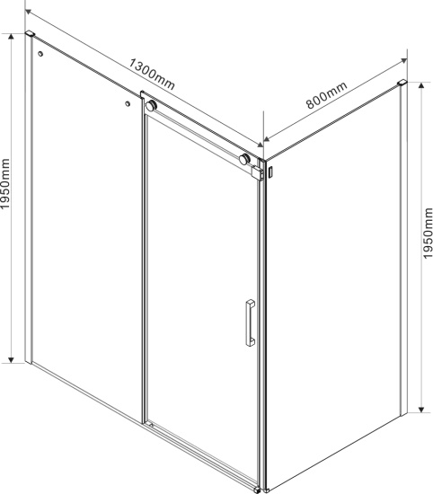 Душевой уголок Vincea Como VSR-1C8013CL 130х80 см, профиль хром