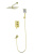 Душевая система Wonzon & Woghand Edge WW-88939003-BG Душевая система Wonzon & Woghand Edge WW-88939003-BG