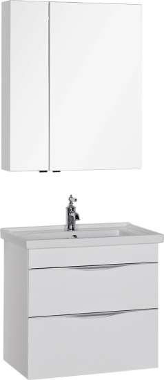 Зеркало-шкаф Aquanet Эвора 70 белый