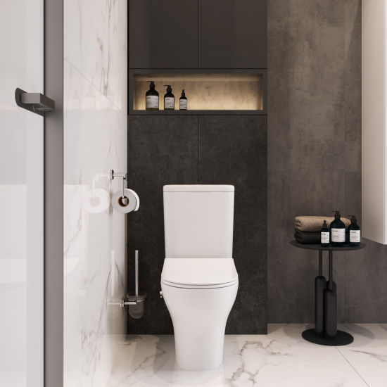 Унитаз-компакт Vitra Zentrum 9012B003-7226 с функцией биде, встроенным смесителем