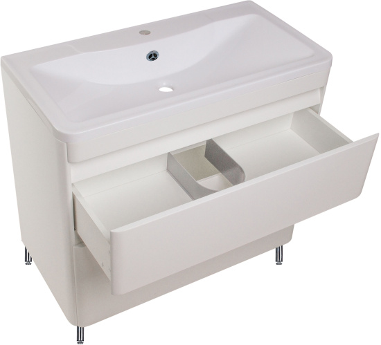 Тумба с раковиной Style Line Атлантика 90 Люкс Plus, напольная, антискрейч