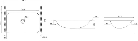 Мебель для ванной Vincea Paola 60 темный дуб