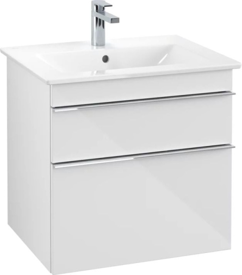 Мебель для ванной Villeroy & Boch Venticello 60 glossy white, с ручками хром