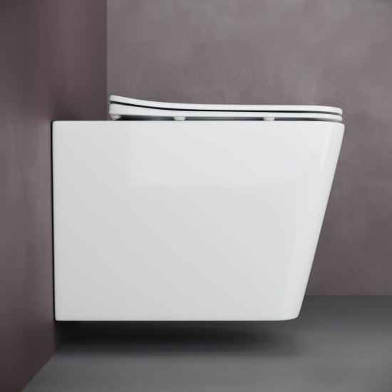 Подвесной унитаз Ceramicanova Cubic Rimless CN1806