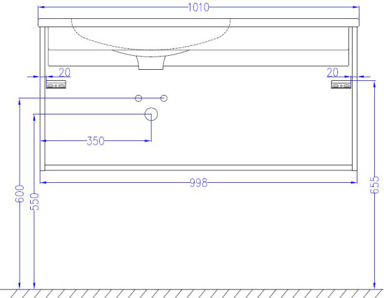 Мебель для ванной Jacob Delafon Madeleine 100 L черный блестящий