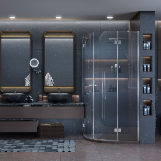 Душевой уголок Ambassador Diamond 12011101 90x90 см