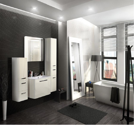 Пенал Aquaton Валенсия низкий R белый жемчуг