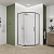 Душевой уголок Veconi Ottimo P10 GR 90x90 OP10GR-9090-07-C9, профиль графит брашированный, стекло матовое