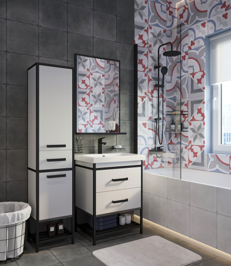 Тумба с раковиной Sanflor Норд 60 с раковиной Colour 60
