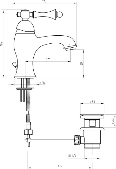 Смеситель для раковины Migliore Bomond 30001 хром