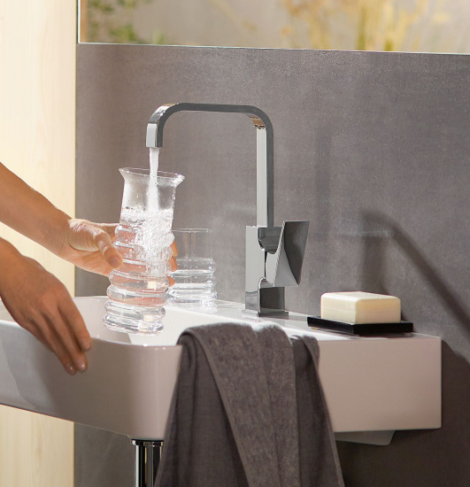Смеситель для раковины Hansgrohe Metropol 32511000 с донным клапаном Push-Open