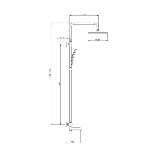 Душевая стойка Raglo R20.24