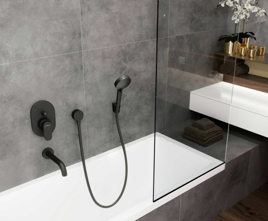 Смеситель для ванны Hansgrohe Vernis Blend 71449670 черный