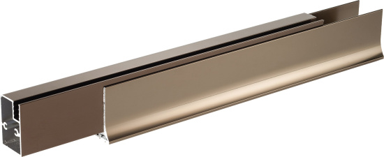 Душевая дверь в нишу Vegas Glass ZP 130 05 05 профиль бронза, стекло бронза