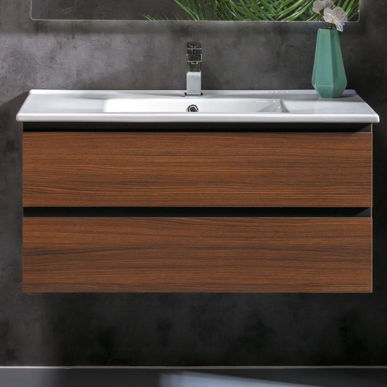 Мебель для ванной Armadi Art Capolda 100 dark wood