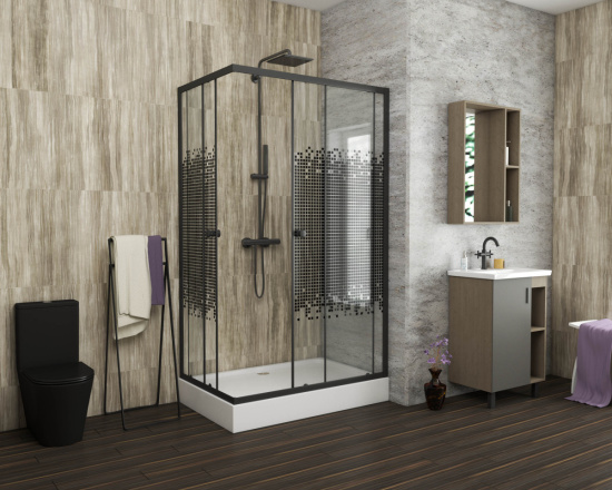 Душевой уголок Niagara Eco NG-018-14Q BLACK