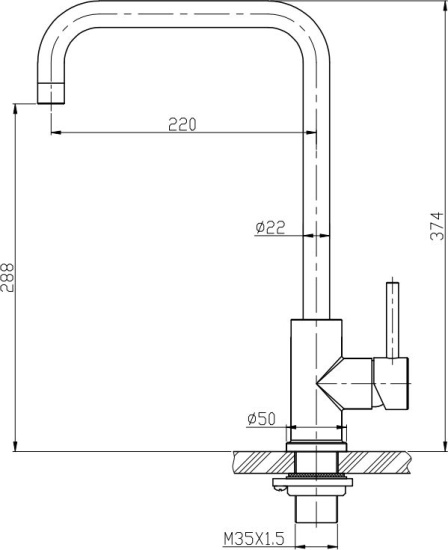 Смеситель для кухни BelBagno BB-LAM03A-IN