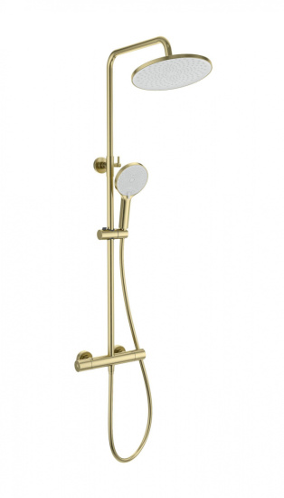 Душевая стойка Wonzon & Woghand Inn 1 WW-B3013-T1-BG с термостатом