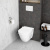Инсталляция с унитазом VitrA S50 9003B003-7203 с белой кнопкой Инсталляция с унитазом VitrA S50 9003B003-7203 с белой кнопкой