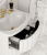 Тумба с раковиной Aima Design Pearl 70 white