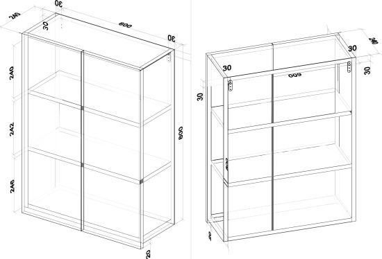 Шкаф Style Line Даллас 60 Люкс