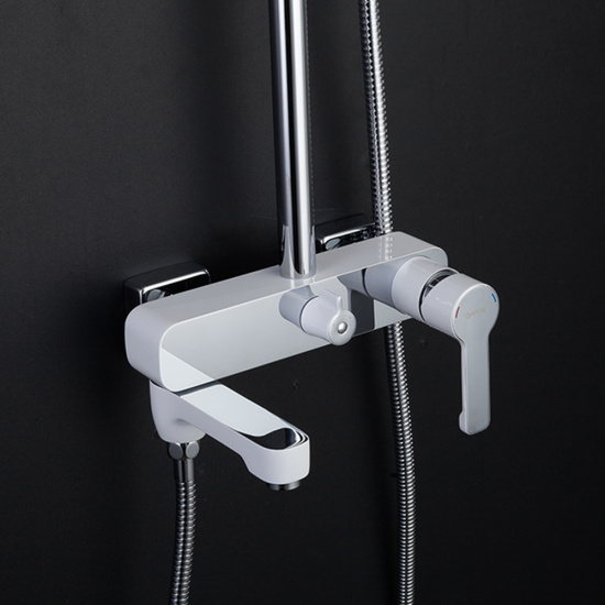 Душевая стойка Gappo G2403-8, хром/белый
