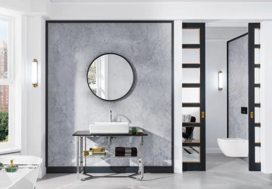 Консоль Villeroy & Boch Antheus 120 nero marquina, мраморная столешница