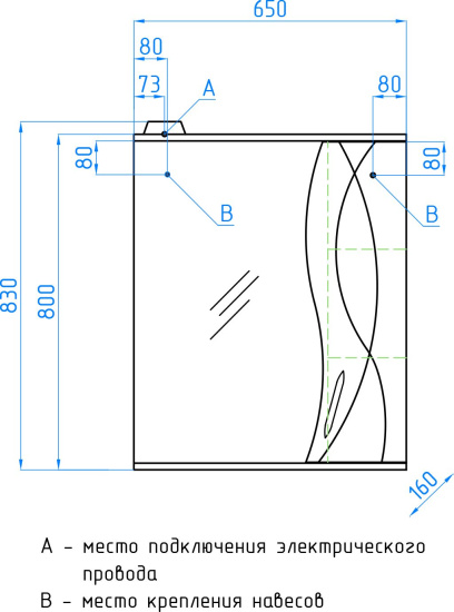 Мебель для ванной Style Line Амелия 65 белая