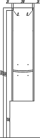 Пенал Aquaton Инфинити 35 R ясень коимбра