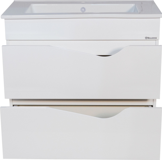 Тумба с раковиной Bellezza Эйфория 85 белая