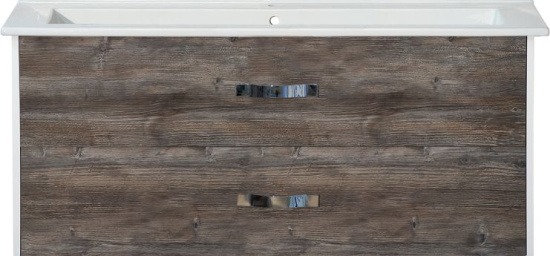 Мебель для ванной Misty Норд 105 подвесная, белая, сосна пасаден