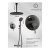 Душевая система Filarete Roun FL1029BG, графит Душевая система Filarete Roun FL1029BG, графит